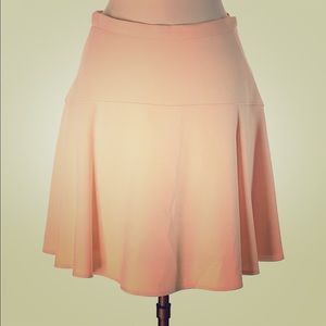 Peach circle skirt